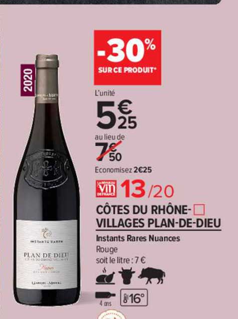 côtes du rhône-villages plan-de-dieu instants rares nuances