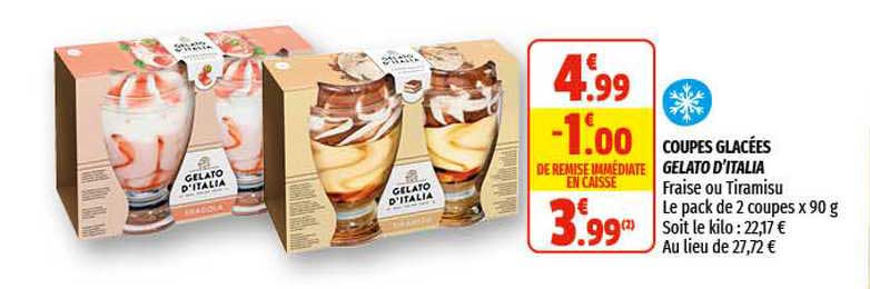 coupes glacées gelato d'italia