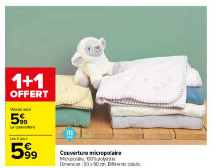 couverture micropolaire tex baby
