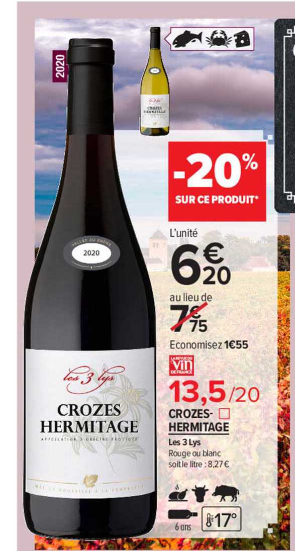 crozes-hermitage les 3 lys