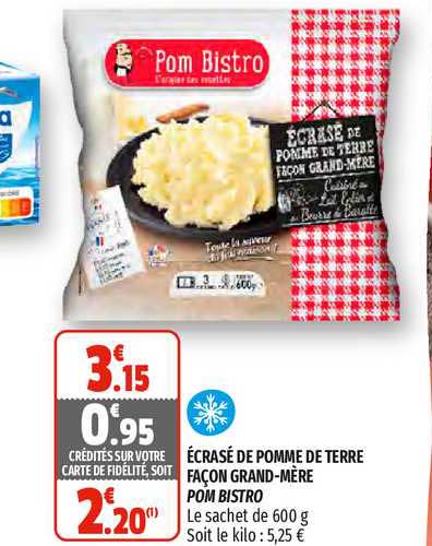 écrasé de pomme de terre façon grand-mère pom bistro