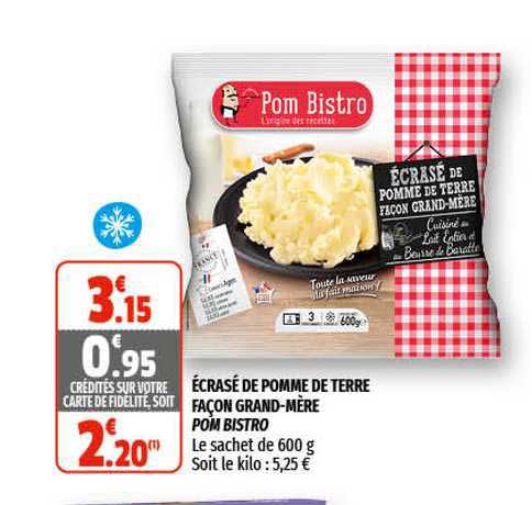 écrasé de pomme de terre façon grand-mère pom bistro