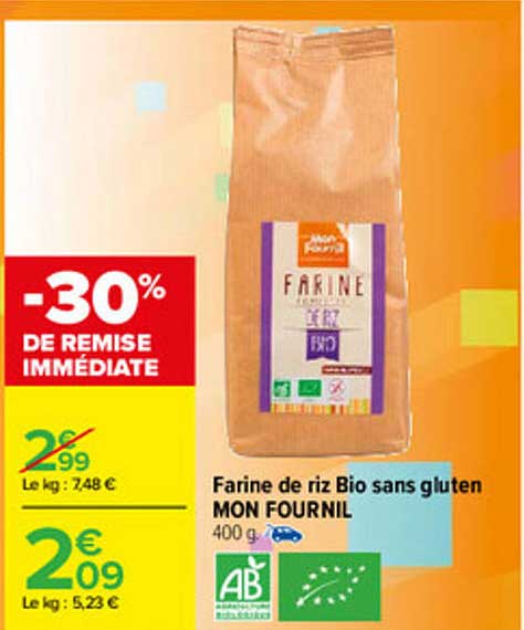 farine de riz bio sans gluten mon fournil