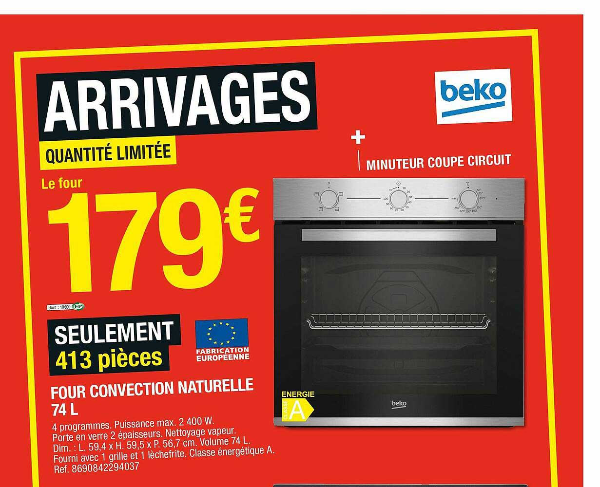 four convection naturalle 74 l