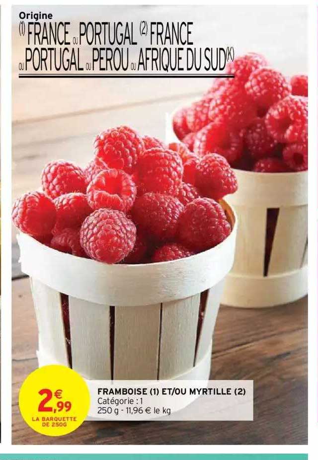 framboise et-ou myrtille