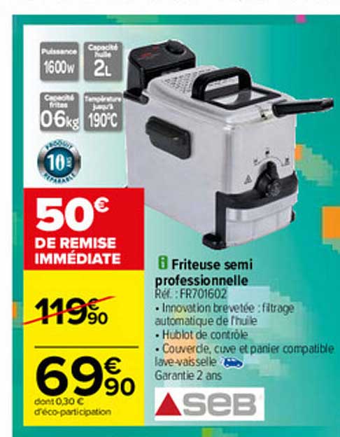 Friteuse Semi Professionnelle Seb