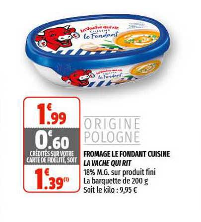fromage le fondant cuisine la vache qui rit