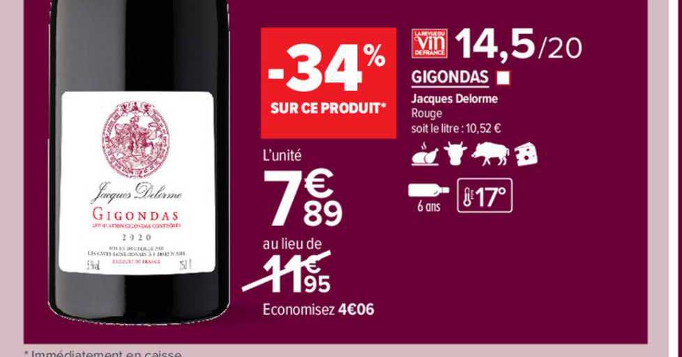 gigondas jacques delorme rouge