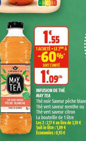 infusion de thé may tea