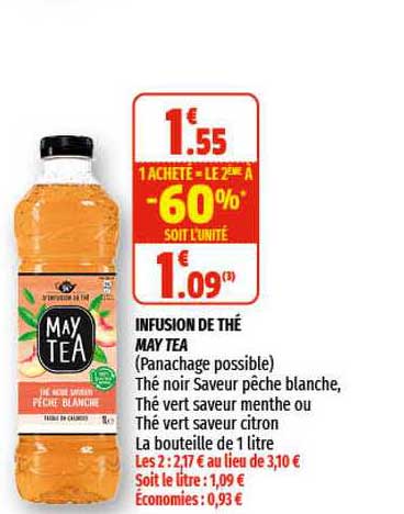 infusion de thé may tea
