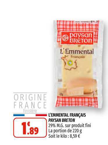 l'emmental français paysan breton