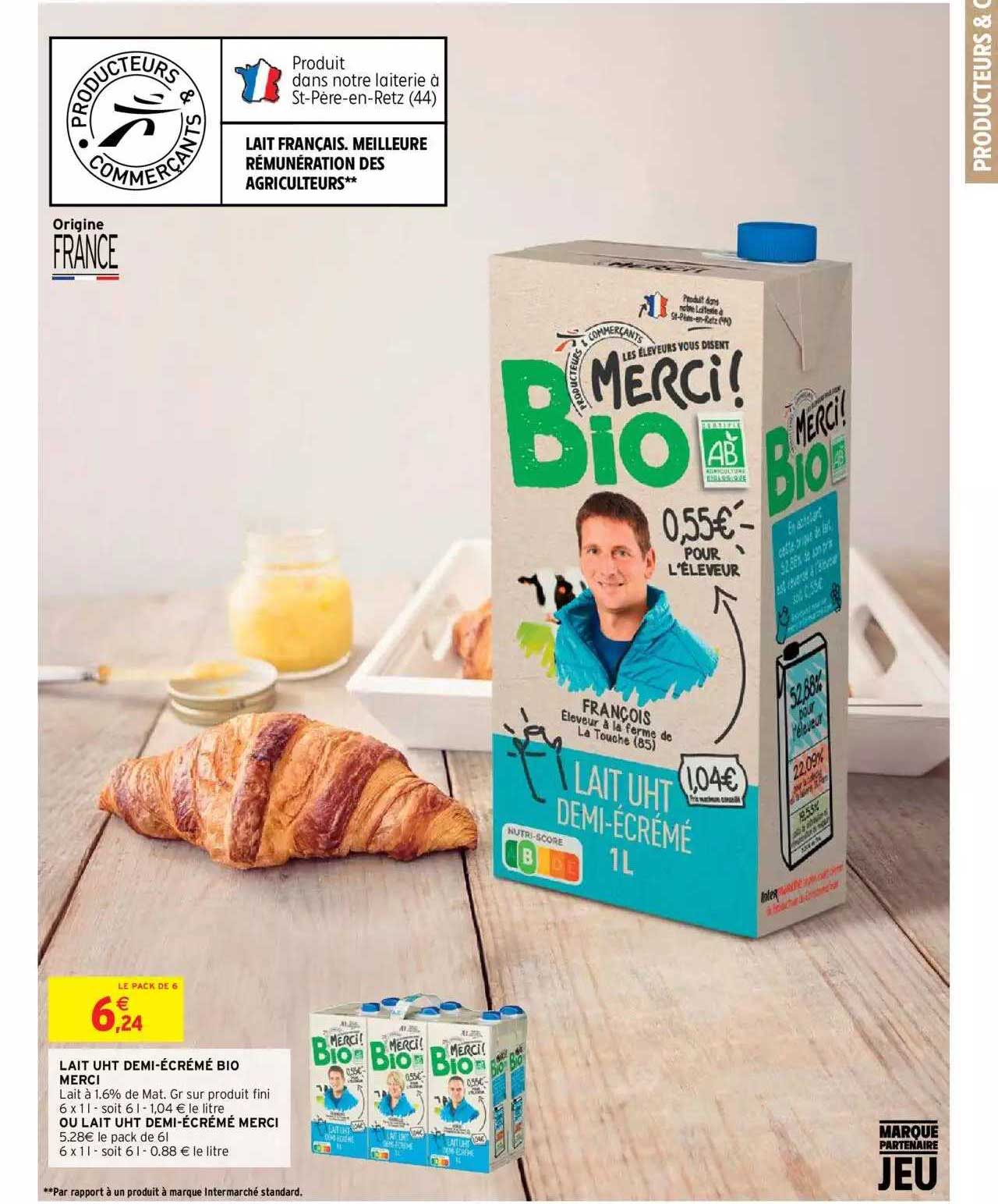 lait uht demi-écrémé bio merci!