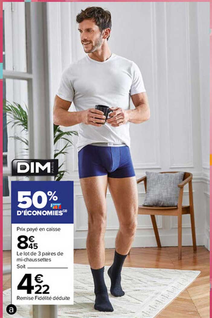 le lot de 3 paires de mi-chaussettes