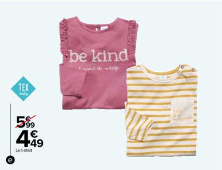 le t-shirt tex baby