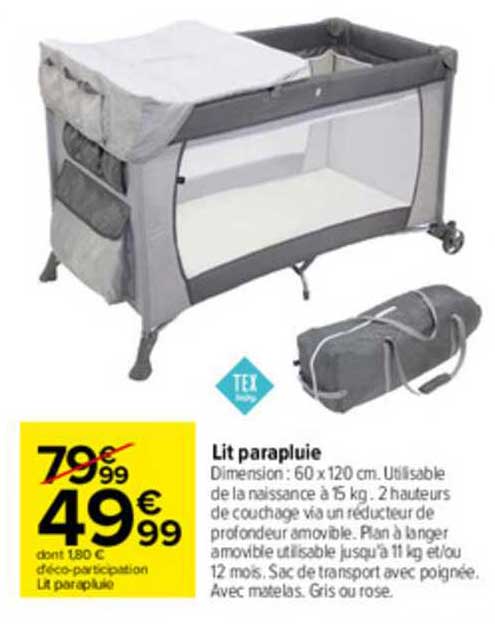 Lit Parapluie Tex Baby