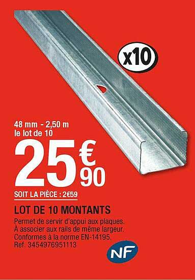 Lot De 10 Montants