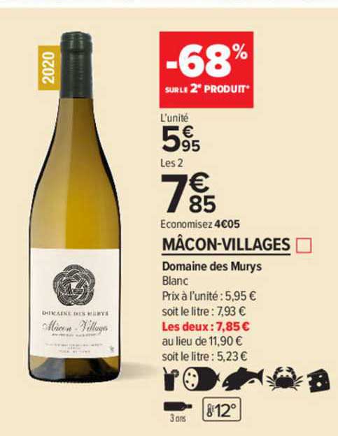 mâcon-villages domaine des murys blanc