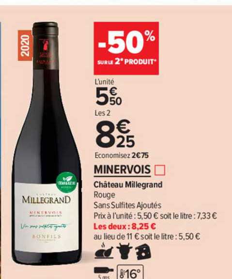 minervois château millegrand rouge