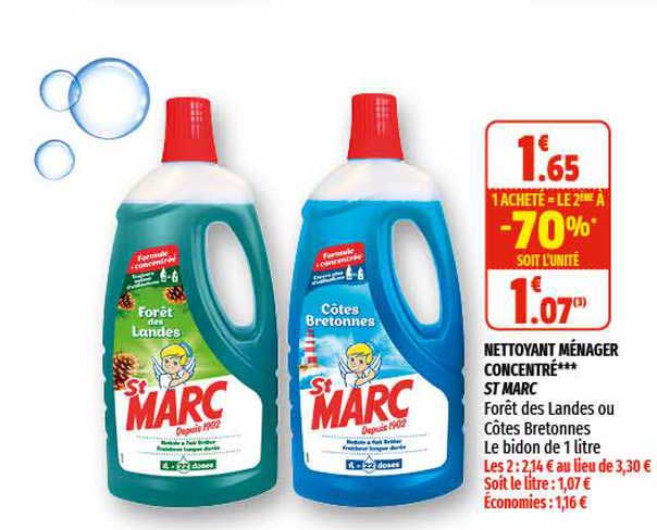 nettoyant ménager concentré st marc