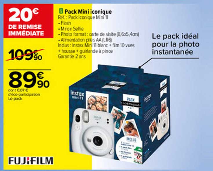 pack mini iconique fujifilm