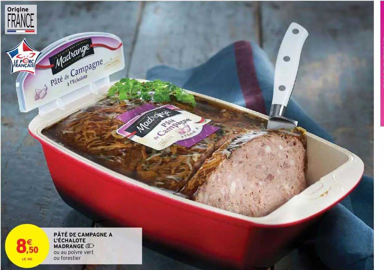 pâté de campagne à l'échalote madrange