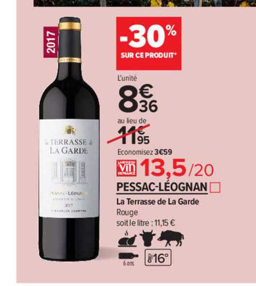 pessac-léognan la terrasse de la garde rouge