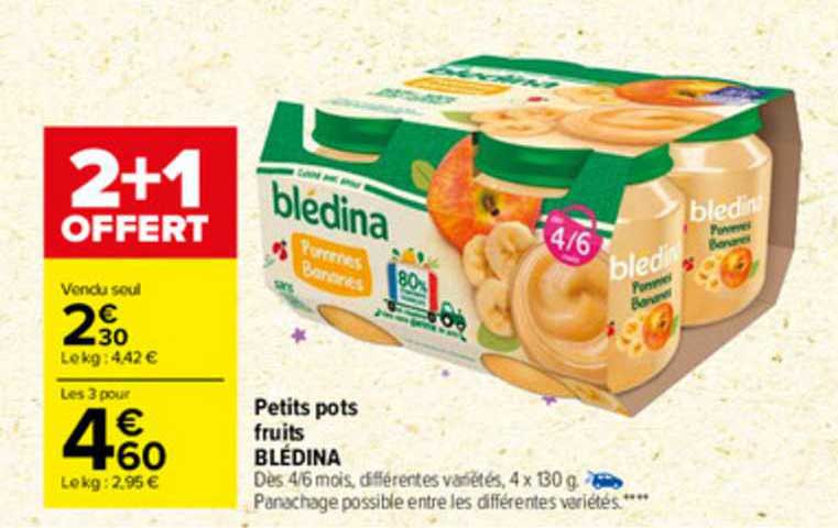 petits pots fruit blédina
