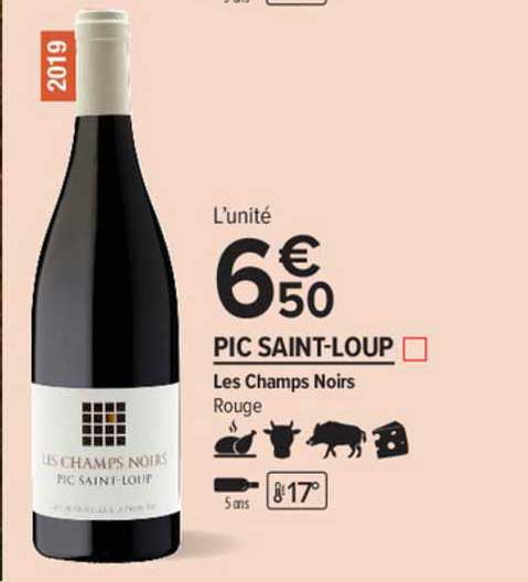 pic saint-loup les champs noirs rouge