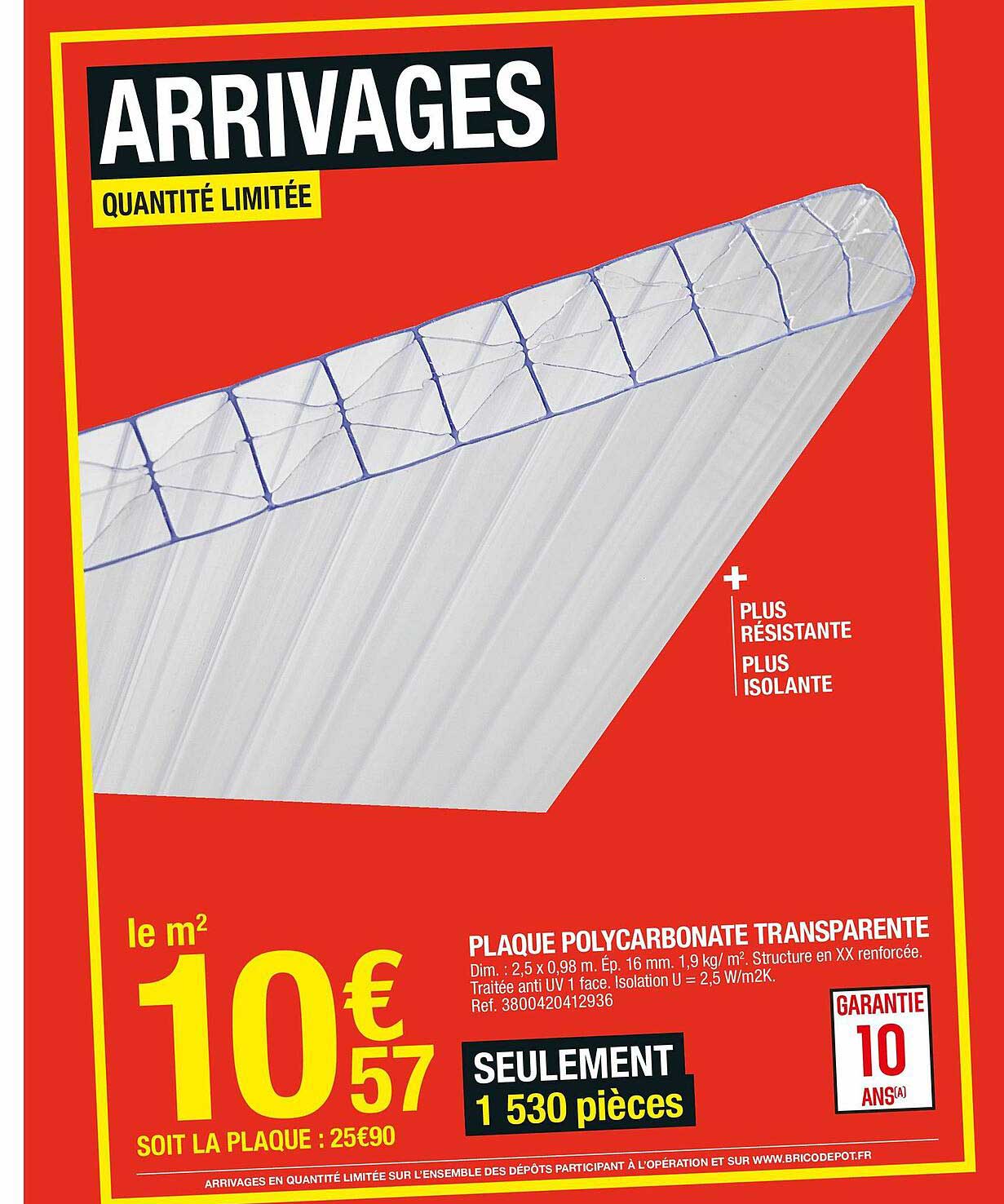 Plaque Polycarbonate Transparente