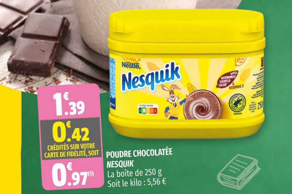 poudre chocolatée nesquik