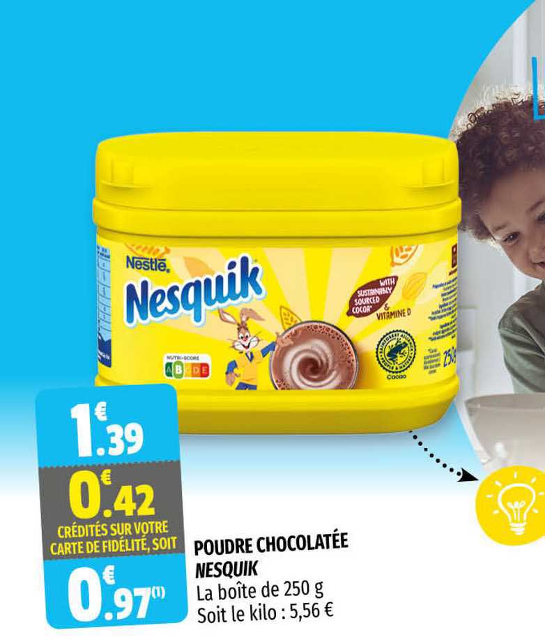 poudre chocolatée nesquik