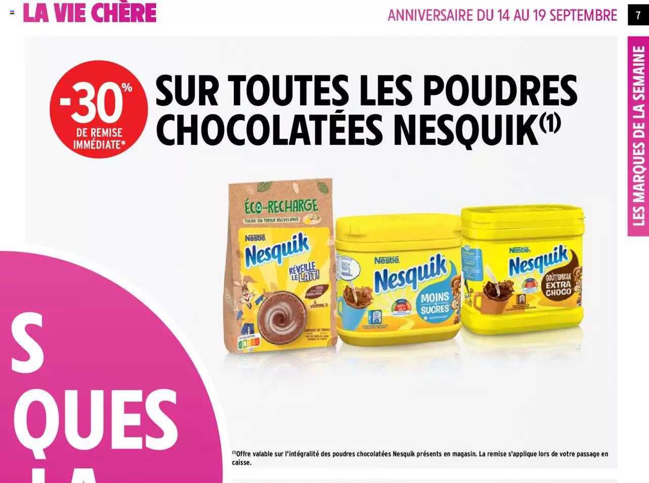 poudres chocolatées nesquik