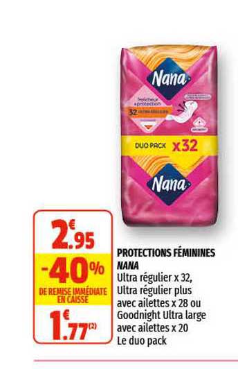 protections féminines nana