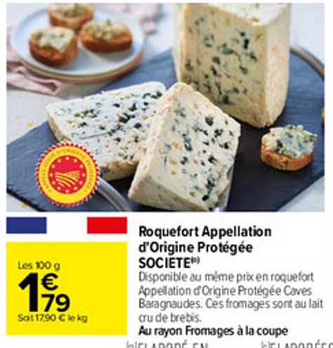 roquefort appellation d'origine protégée société