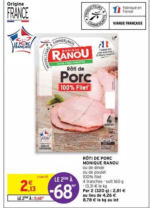 rôti de porc monique ranou