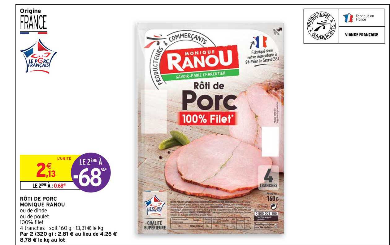 rôti de porc monique ranou