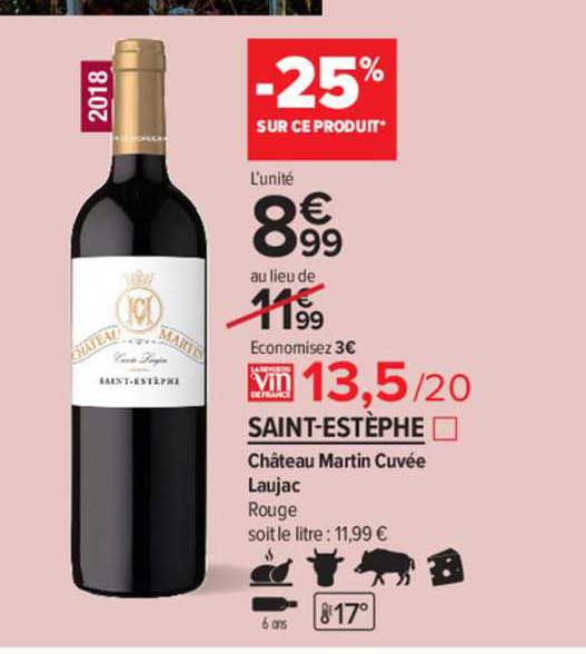 saint-estèphe château martin cuvée laujac rouge