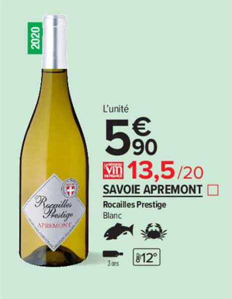 Savoie Apremont Rocailles Prestige Blanc