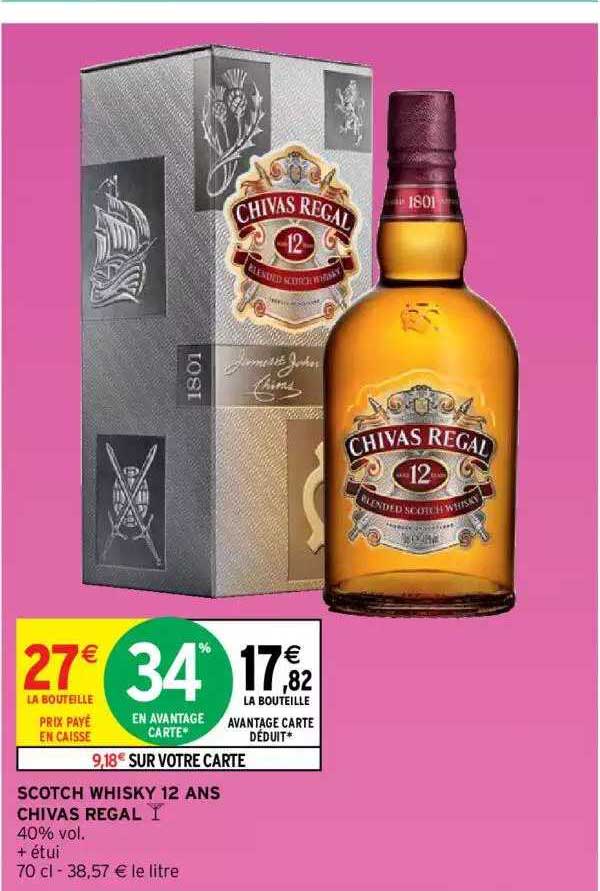 Scotch Whisky 12 Ans Chivas Regal