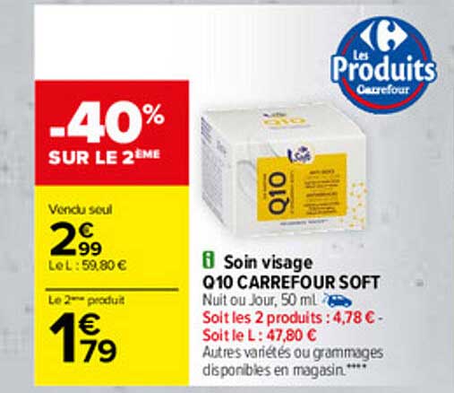 Soin Visage Q10 Carrefour Soft