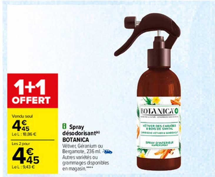 spray désodorisant botanica