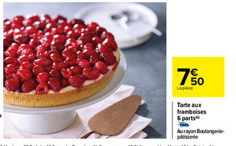 Tarte Aux Framboises 6 Parts