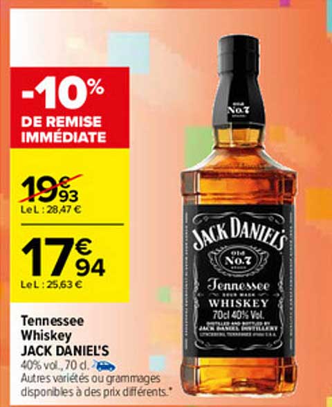 tennessee whiskey jack daniel's