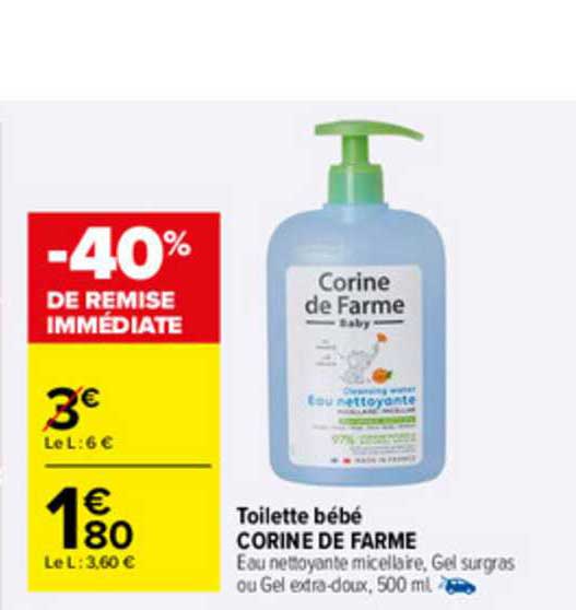 toilette bébé corine de farme