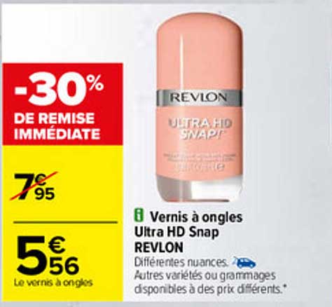 vernis à ongles ultra hd snap revlon