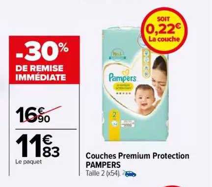 Couches Premium Protections Pampers