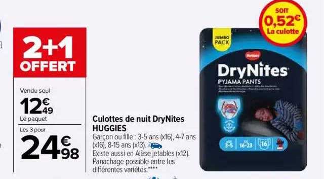 Culottes De Nuit Drynites Huggies