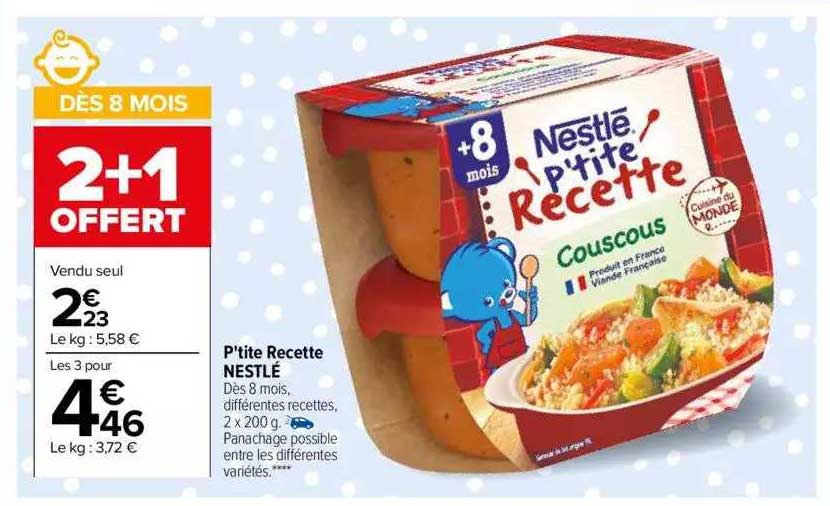 p'tite recette nestlé