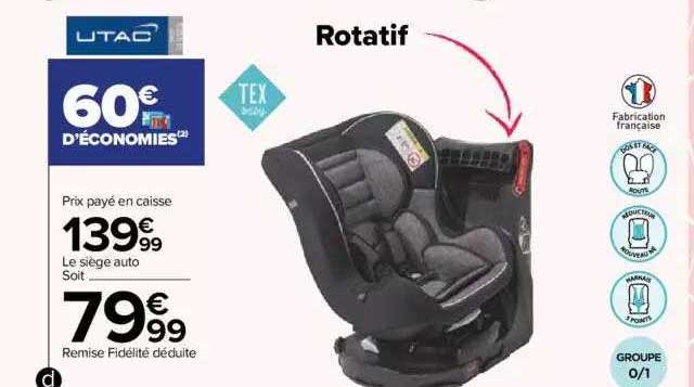 Siège Auto Tex Baby
