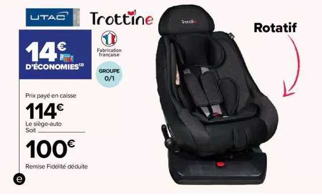 siège-auto trottine